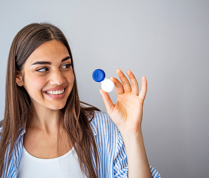 Woman with  Contacts & Specialty Lenses at Rosin Eyecare in Chicago